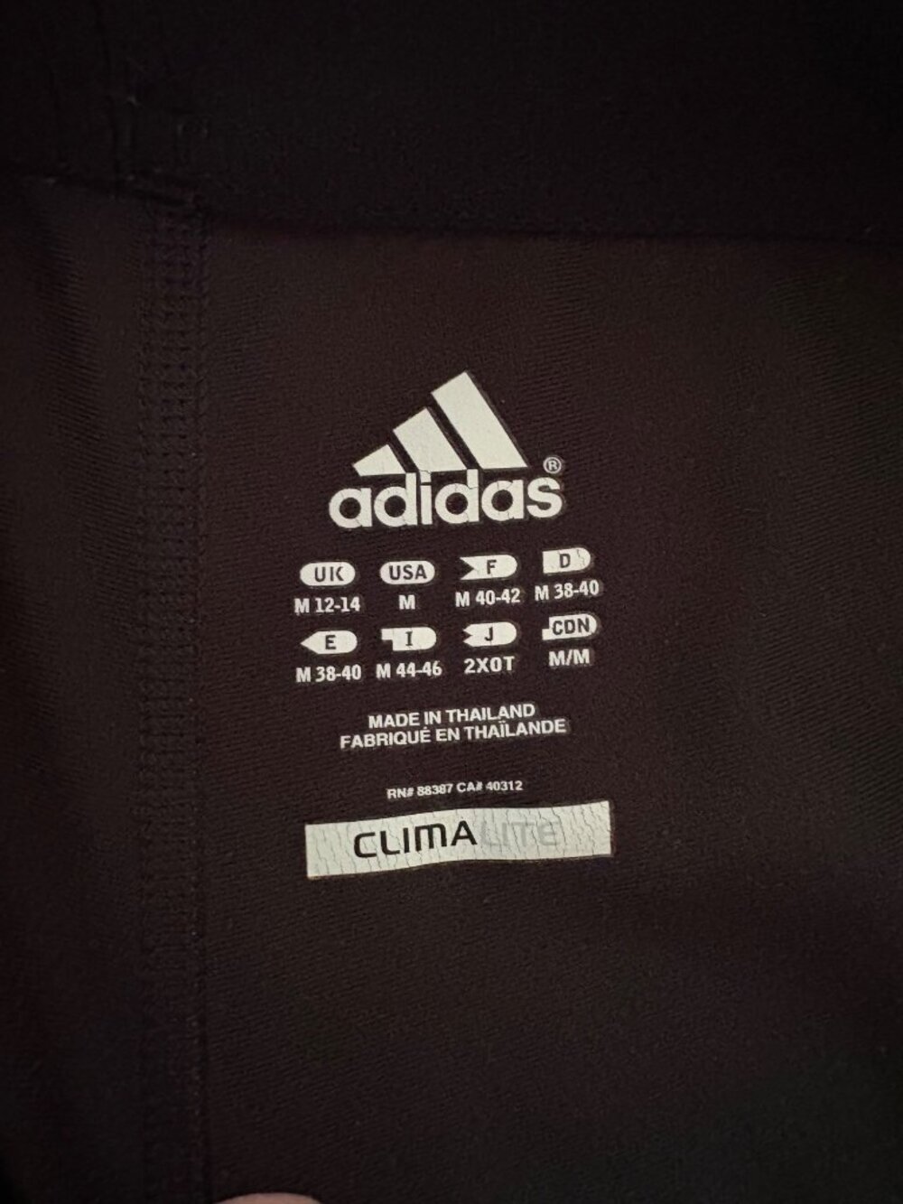 Adidas Climalite Black Cropped Capri Athletic Leggings Size Medium - Picture 6 of 8